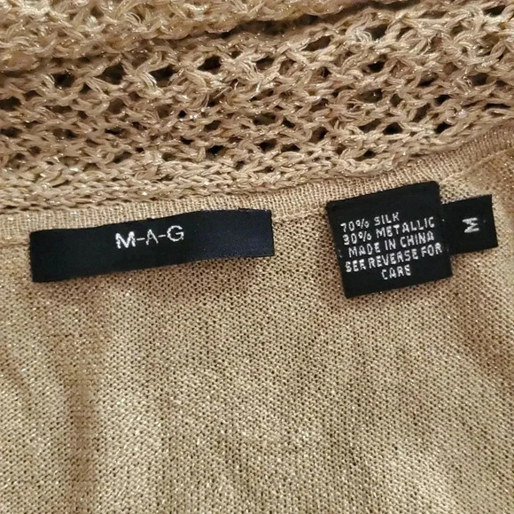 M-A-G Women's Silk Blend sparkly tank size M - Picture 7 of 8